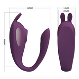 Trứng rung kết hợp đầu hút kích thích STCHIP Pretty Love Shey App R-H S Che tên khi giao hàng