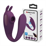 Trứng rung kết hợp đầu hút kích thích STCHIP Pretty Love Shey App R-H S Che tên khi giao hàng