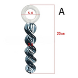 Dương vật giả STPLUG Thủy Tinh Xoắn Ốc Che tên khi giao hàng