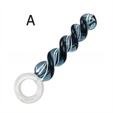 Dương vật giả STPLUG Thủy Tinh Xoắn Ốc Che tên khi giao hàng