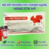 (Fullbox)Test HIV thế hệ thứ 4 Ag/ab phát hiện sớm Chính hãng