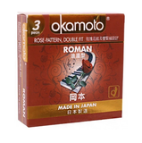 Bao Cao Su Gân Gai Vân Hoa Hồng Okamoto Roman Nhật Bản