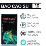 Bao cao su cá ngựa đen Powermen có gai kéo dài thời gian