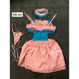 Váy Ngủ Cosplay Mèo Xanh Hồng Dễ Thương Kèm Cài Tóc - Đồ Hóa Trang Nữ Phong Cách Cute và Ấn Tượng 665508