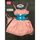 Váy Ngủ Cosplay Mèo Xanh Hồng Dễ Thương Kèm Cài Tóc - Đồ Hóa Trang Nữ Phong Cách Cute và Ấn Tượng 665508