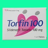 Viên uống hỗ trợ cương nam giới TORFIN 100MG HỘP 4 VIÊN  Chính hãng