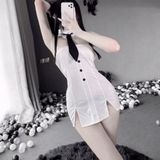 Đồ Ngủ Váy Ống Quyến Rũ Kèm Cổ - Thời Trang Gợi Cảm Cho Nữ, Chất Liệu Mềm, Phong Cách Thanh Lịch, Quà Tặng Ý Nghĩa 665460