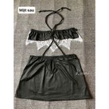 Váy Cosplay Thư Ký Phối Ren Quyến Rũ - Đồ Hóa Trang Nữ Sang Trọng Dành Cho Tiệc và Sự Kiện Cosplay 665453