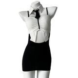 Váy Cosplay Thư Ký Sexy - Đồ Ngủ Nữ Tính Thời Trang, Dành Cho Tiệc và Sự Kiện Cosplay, Chất Liệu Thun Mềm Mại, Dưới 55kg 665435