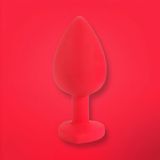 Phích cắm hậu môn silicon đỏ Chính hãng
