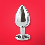 Phích cắm hậu môn Inox đế pha lê Chính hãng