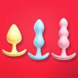Set 3 cái butt plug hậu môn silicon Chính hãng