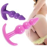 Phích cắm hậu môn 3 hạt nhựa dẻo Chính hãng