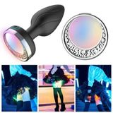 Phích cắm hậu môn đèn LED rung 12 chế độ, điều khiển từ xa