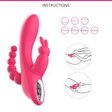 Dương vật giả 3 nhánh Private Packing kích điểm G hạt le hậu môn