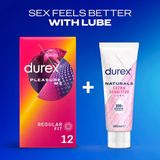 Bao cao su ôm sát tạo cảm giác chân thật Durex Pleasure Me nhập khẩu quốc tế hộp 12 cái