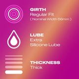 Bao cao su ôm sát tạo cảm giác chân thật Durex Pleasure Me nhập khẩu quốc tế hộp 12 cái