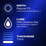 Bao cao su gel kích thích nữ vượt bật Durex Intense nhập khẩu quốc tế hộp 24 cái