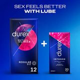 Bao cao su tăng khoái cảm tạo cảm giác chân thật Durex Mutual Climax nhập khẩu quốc tế hộp 12 cái