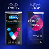 Bao cao su tăng khoái cảm tạo cảm giác chân thật Durex Mutual Climax nhập khẩu quốc tế hộp 12 cái
