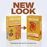 Bao cao su  TROJAN™ ULTRA RIBBED WITH SPERMICIDE CONDOMS  Tính năng Bao cao su siêu gân với tránh thai khẩn cấp 10 Cái