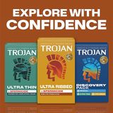 Bao cao su  TROJAN™ ULTRA RIBBED WITH SPERMICIDE CONDOMS  Tính năng Bao cao su siêu gân với tránh thai khẩn cấp 10 Cái