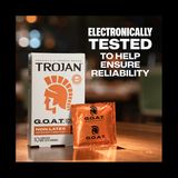 Bao cao su TROJAN G.O.A.T. NON-LATEX LUBRICATED CONDOMS Tính năng Không Mùi, Mỏng Vừa 10 Cái