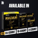 Bao cao su MAGNUM™ RAW™ CONDOMS Chất liệu latex cao cấp giúp giảm nguy cơ mang thai 10 Cái
