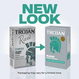 Bao cao su TROJAN™ RAW ™ NON-LATEX CONDOMS Mỏng Truyền Nhiệt Nhanh 10 Cái