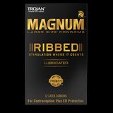 Bao cao su  MAGNUM™ RIBBED CONDOMS Tăng Kích Thích Và Gân Sọc 12 Cái