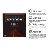 Bao Cao Su Azodra Điểm Nổi Li Ti - hỗ trợ làm tăng hưng phấn và kéo dài thời gian trong QH