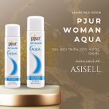 Gel bôi trơn gốc nước Pjur Woman Aqua Chai 100ml hỗ trợ dưỡng ẩm trong QH Cao Cấp Cho Phái Nữ