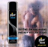 Gel bôi trơn gốc nước Pjur Aqua chai 30ml hỗ trợ dưỡng ẩm và trơn trượt trong QH an toàn lành tính Chính Hãng