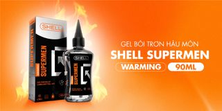 Gel Bôi Trơn Làm Ấm Silicon Cửa Sau Shell Supermen Warming Chai 90ml 