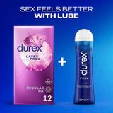 Bao cao su không chứ latex tạo cảm giác chân thật Durex Latex Free nhập khẩu quốc tế hộp 12 cái