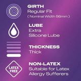Bao cao su không chứ latex tạo cảm giác chân thật Durex Latex Free nhập khẩu quốc tế hộp 12 cái