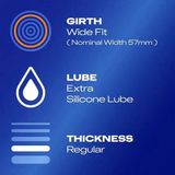 Bao cao su bản rộng, thoải mái Durex Originals Wide Fit nhập khẩu quốc tế hộp 12 cái