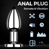 Phích Cắm Hậu Môn Inox Massger 10 Chế Độ Rung