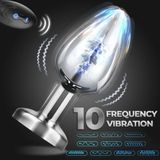 Phích Cắm Hậu Môn Inox Massger 10 Chế Độ Rung