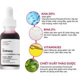 Tẩy Da Chết Hóa Học The Ordinary AHA 30% + BHA 2% Peeling Solution 30ml - Giúp Da Sáng Khỏe Mịn Màng, Ngăn Ngừa Mụn Chính Hãng 744331