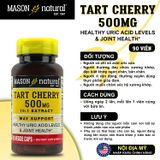 Viên Uống Mason Natural Tart Cherry 500mg (90 Viên) - Hỗ Trợ Duy Trì Mức Axit Uric Khỏe Mạnh Và Sức Khỏe Khớp Chính Hãng 744145