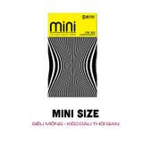 Bao Cao Su HBM Mini Thin Size Nhỏ 46mm, Siêu Mỏng Nhiều Gel - Hộp 10 Cái