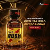 Chai hít tăng khoái cảm Popper PWD USA Gold Rush Original Chai 30ml chính hãng