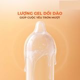 Bao cao su Durex Fetherlite Feel - Siêu mỏng, nhiều gel bôi trơn - Hộp 12 cái