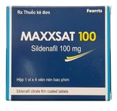 Viên uống tăng cường sinh lý nam Maxxsat 100mg hộp 1 vỉ x 4 viên chính hãng