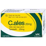 Viên uống tăng cường sinh lý nam C.ales 20mg hộp 1 viên chính hãng