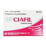 Viên uống tăng cường sinh lý nam SPCIAFIL hộp 2 vỉ x 2 viên chính hãng