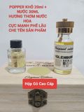 Popper Hộp Gỗ Cao Cấp, Khô 20ML Và Nước 30ml Mẫu Mới, Cực Mạnh, Phê Lâu, Che Tên