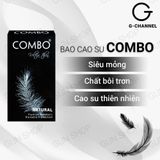 Bao cao su Combo - Mỏng mịn, không mùi (Hộp 10 Cái) 