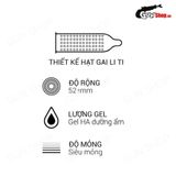 Bao cao su OLO 0.01 Climax Ha For Women - Siêu mỏng, dưỡng ẩm (Hộp 10 Cái) 